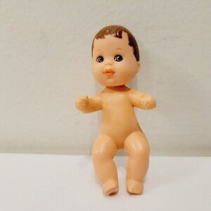 Vtg 1973 Mattel Mini Barbie Krissy Baby Doll Brown Hair Blue Eyes